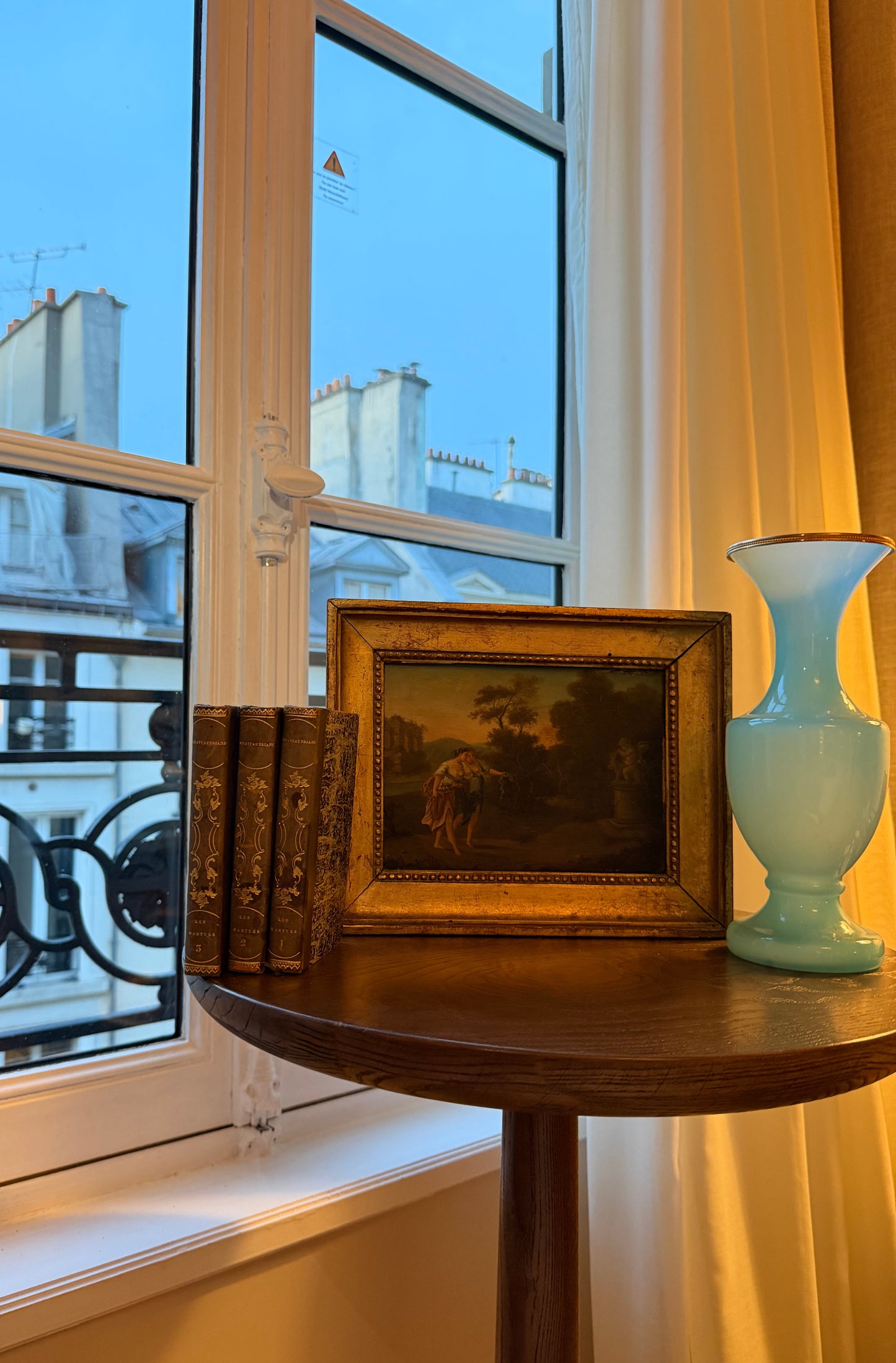 French Antique Oil Painting