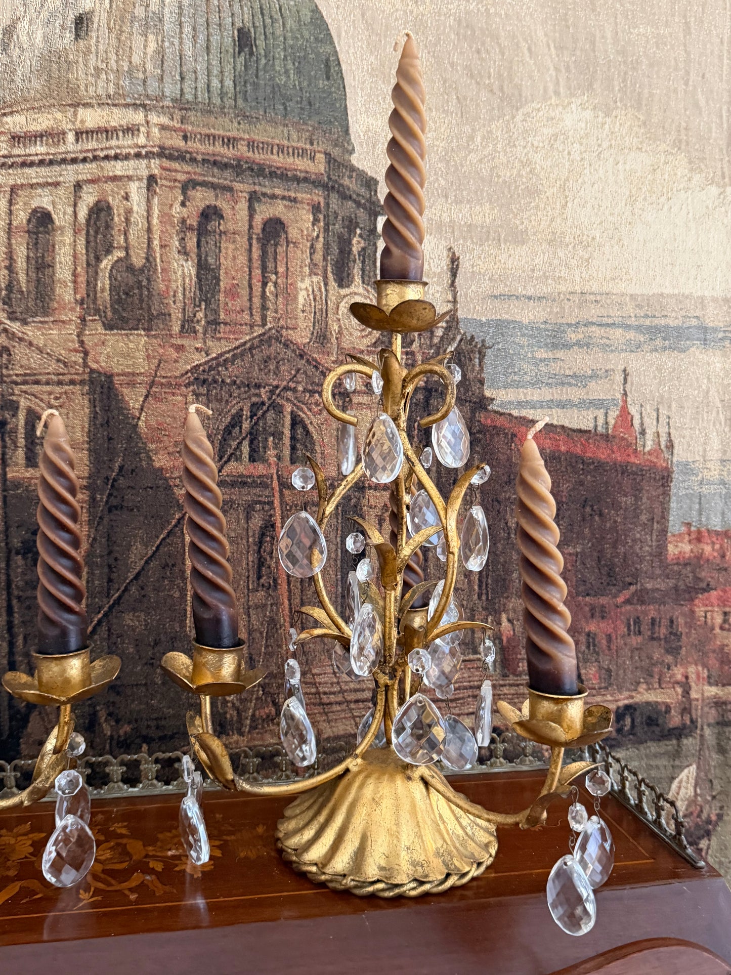 Antique Handmade Candelabras