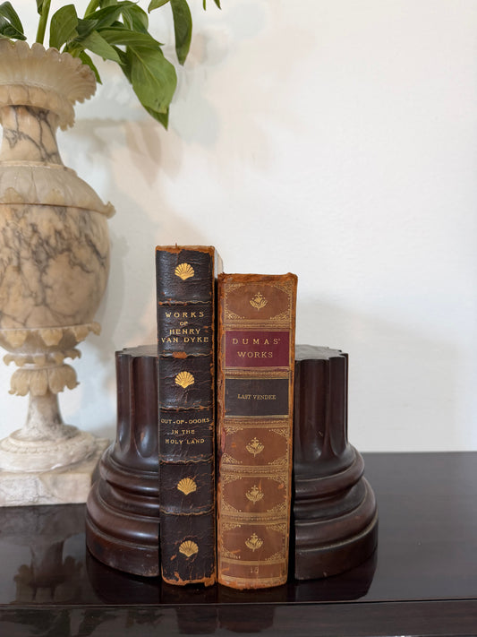 Italian Mahogany Column Bookend