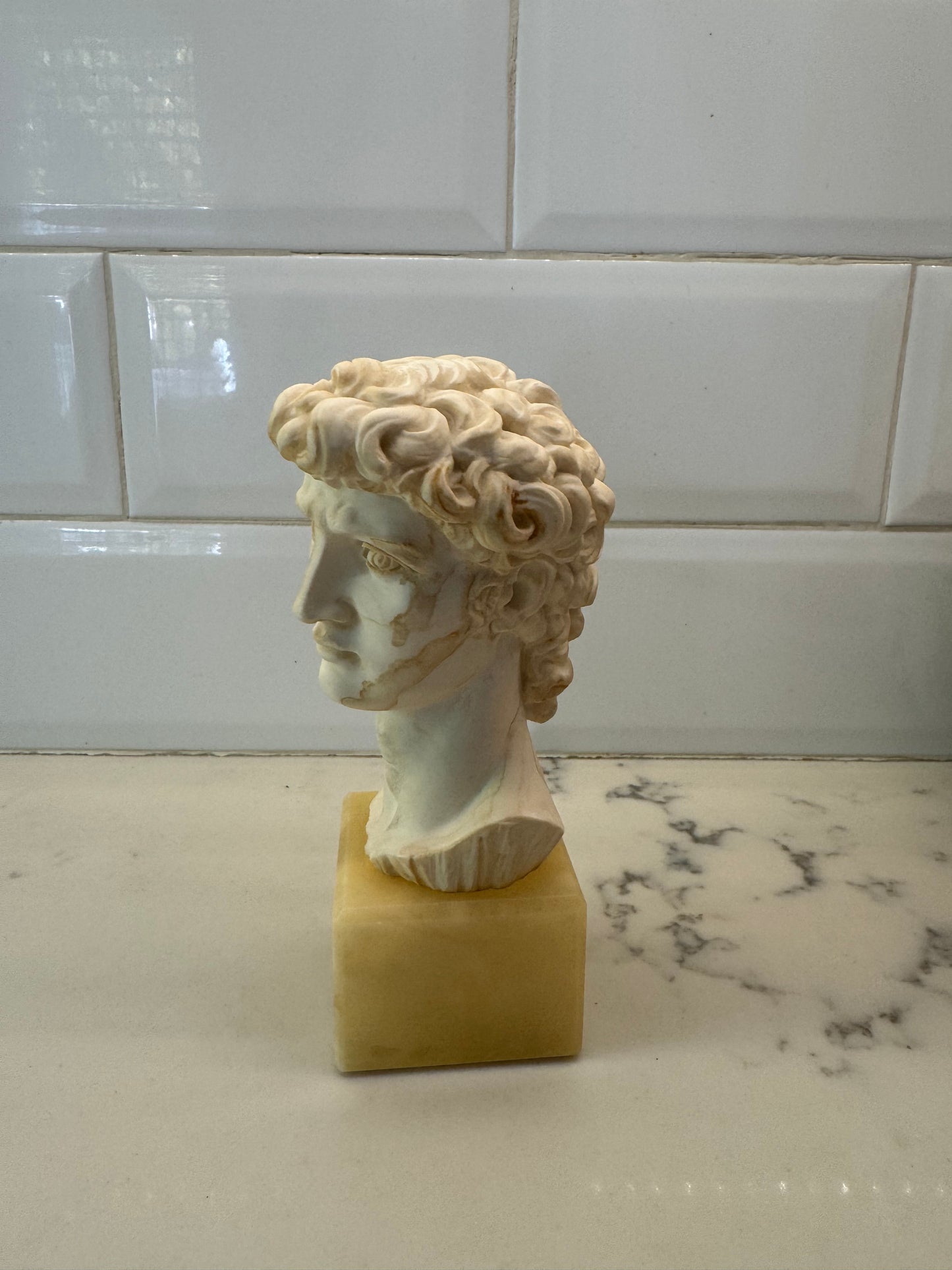 Vintage Bust Of David Signed By A. Giannelli. Made In Italy