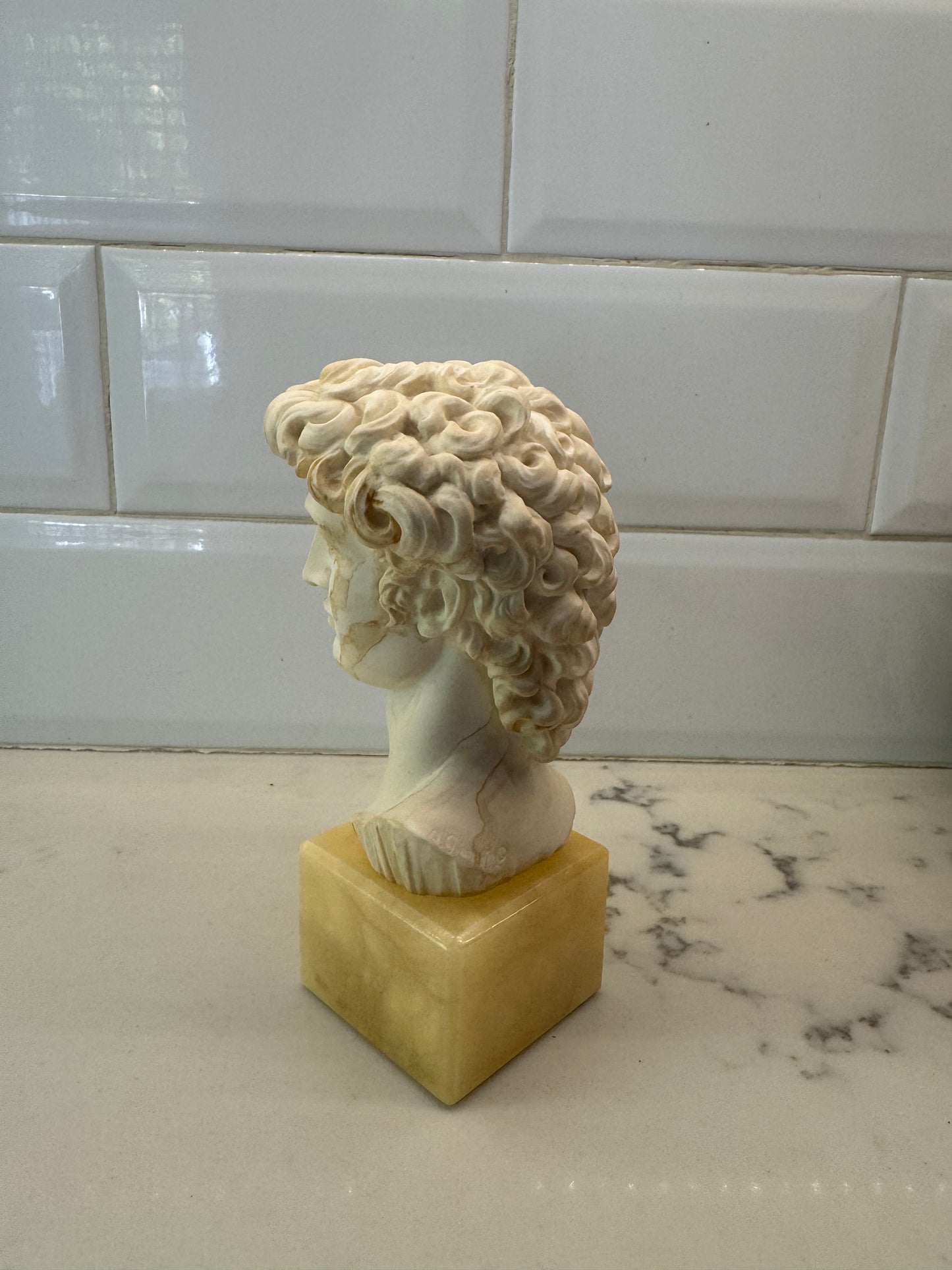 Vintage Bust Of David Signed By A. Giannelli. Made In Italy