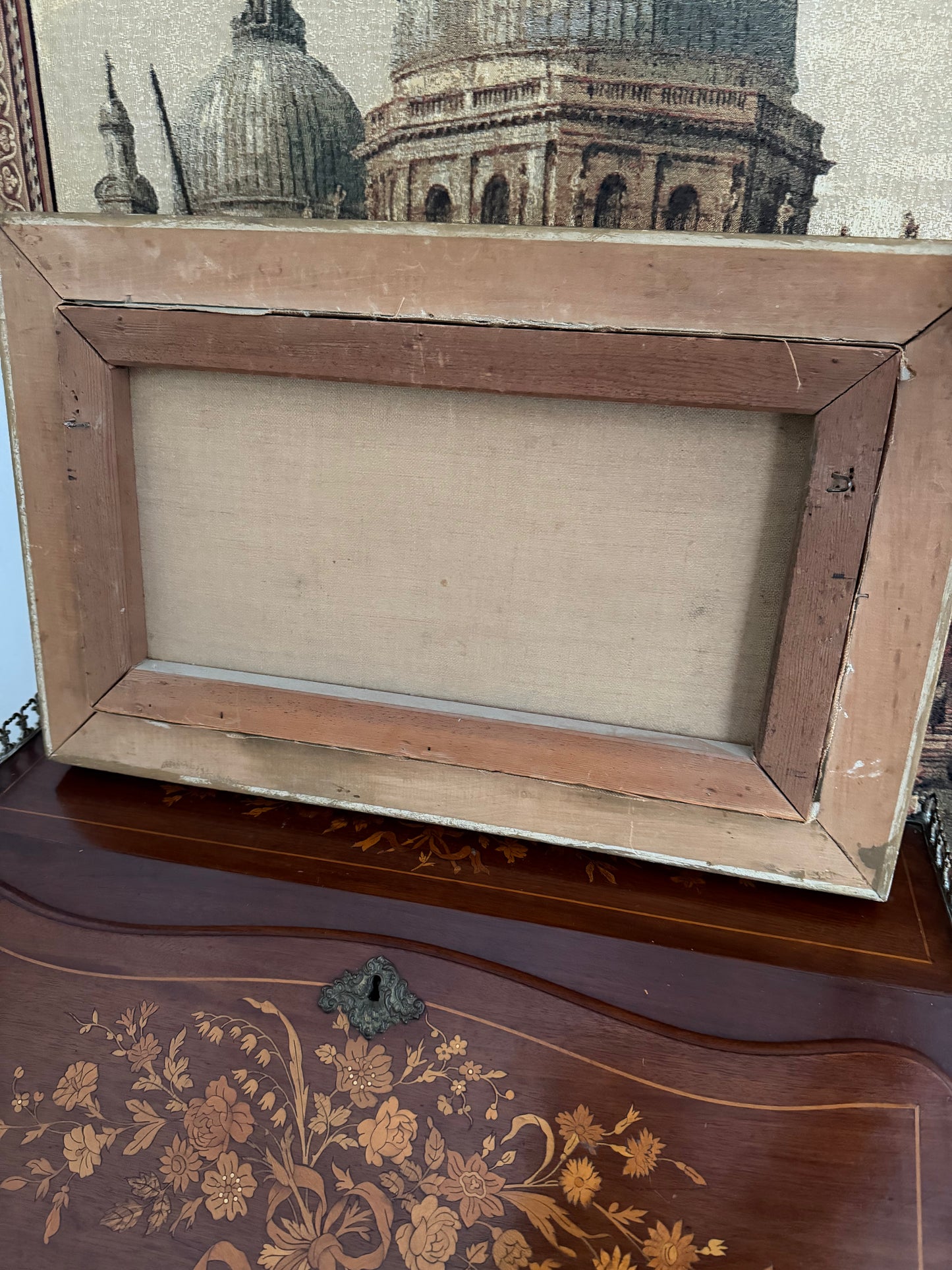 Antique Oil Painting of Roses