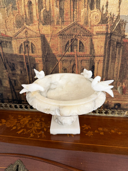 Alabaster Bird Bath  8 1/2"