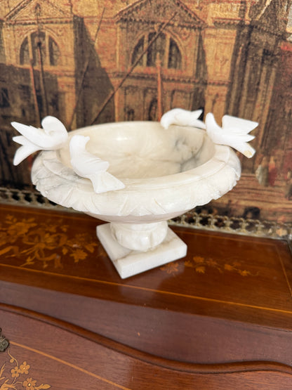 Alabaster Bird Bath  8 1/2"