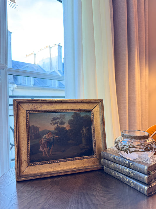 French Antique Oil Painting