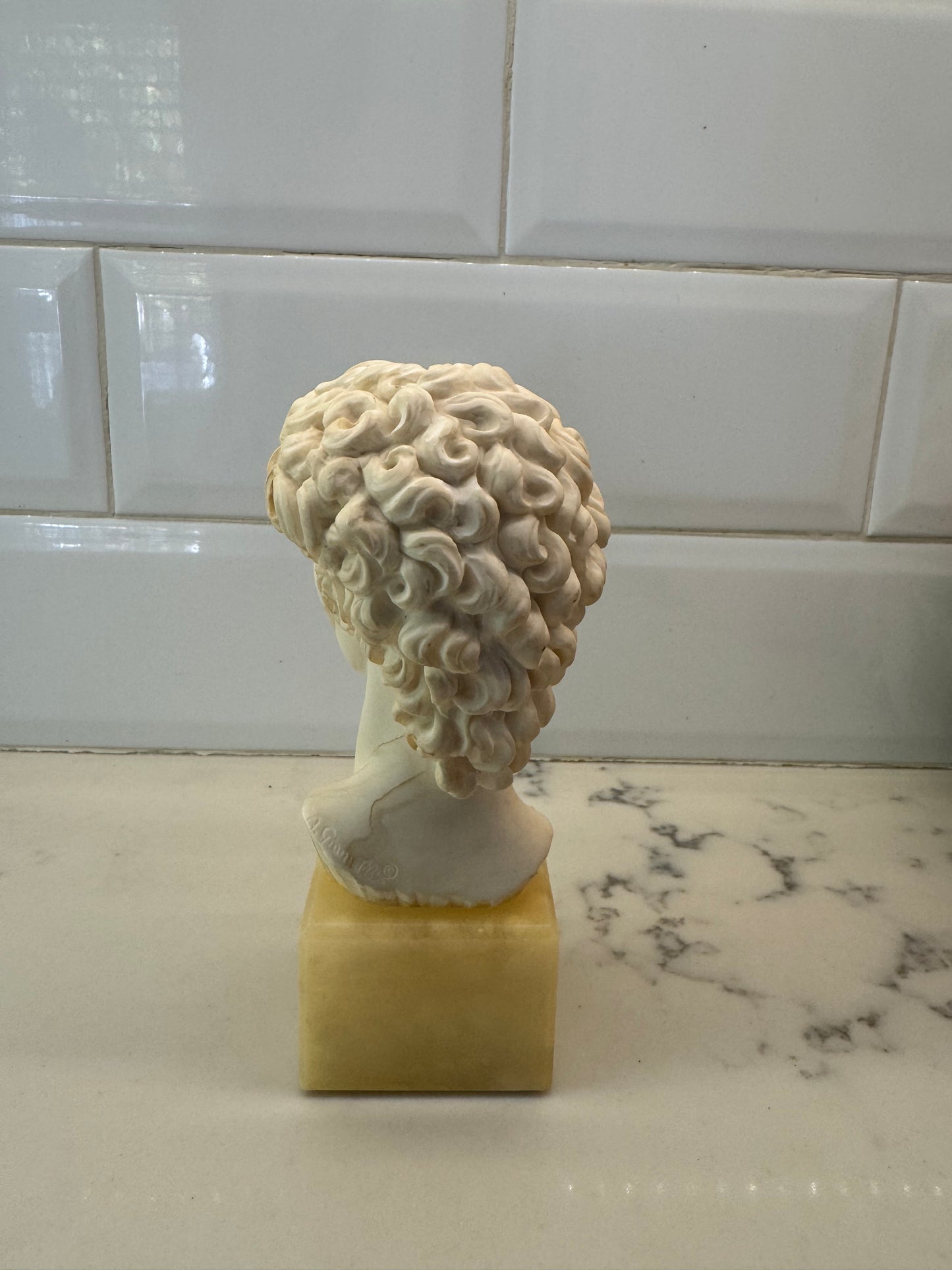 Vintage Bust Of David Signed By A. Giannelli. Made In Italy