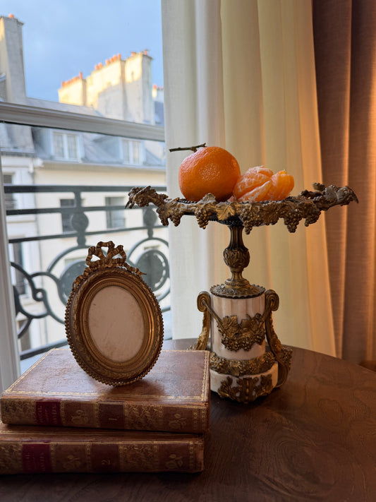 Elegant 19th-Century French Bronzed Tazza