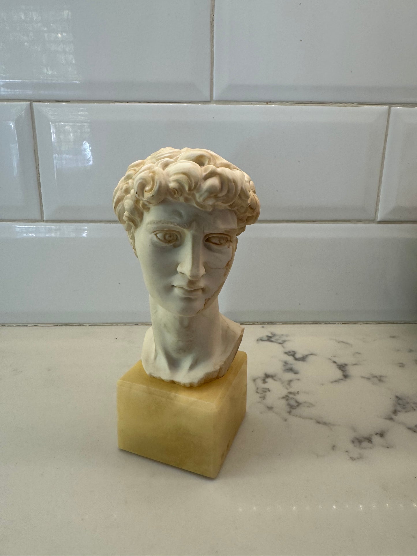 Vintage Bust Of David Signed By A. Giannelli. Made In Italy