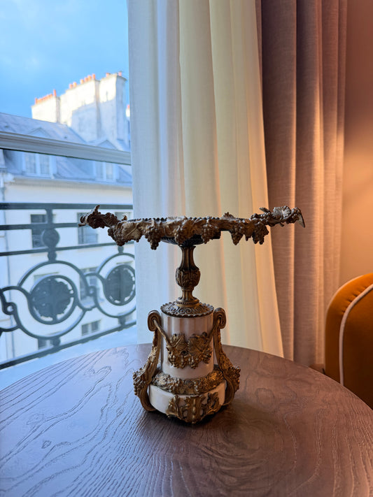 Elegant 19th-Century French Bronzed Tazza