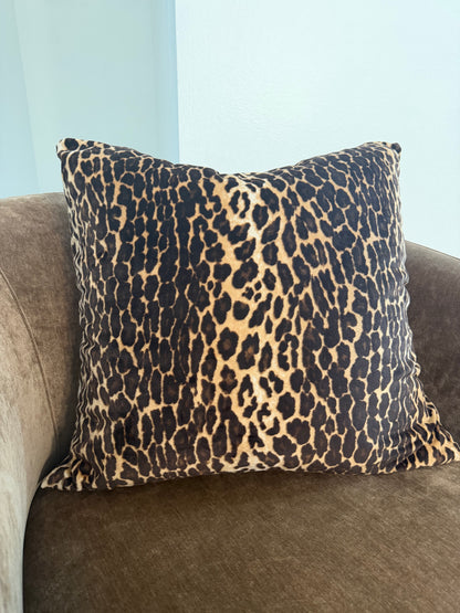 Leopard Print Soft Velvet Sham