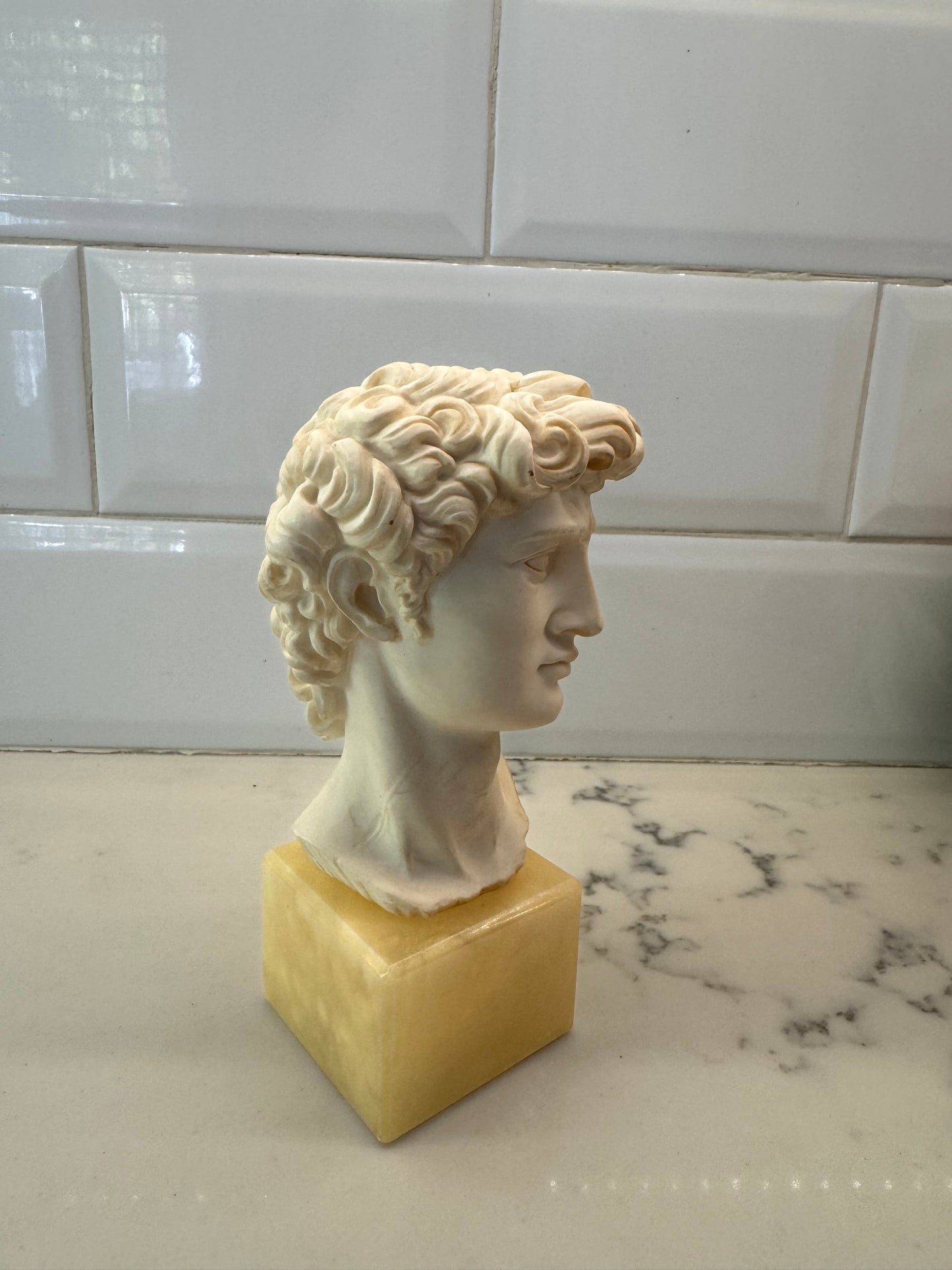 Vintage Bust Of David Signed By A. Giannelli. Made In Italy