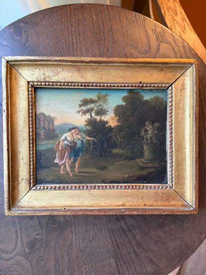 French Antique Oil Painting