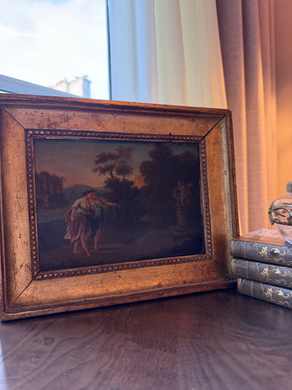 French Antique Oil Painting