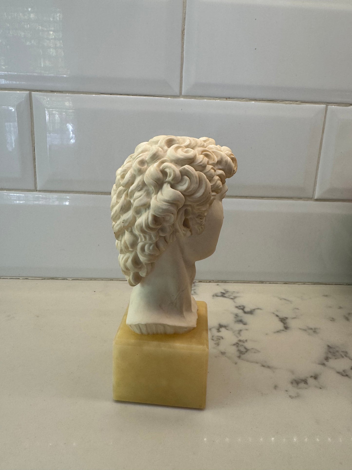 Vintage Bust Of David Signed By A. Giannelli. Made In Italy
