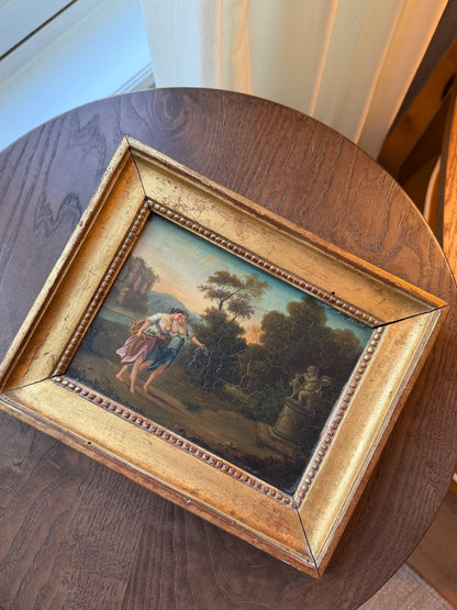 French Antique Oil Painting