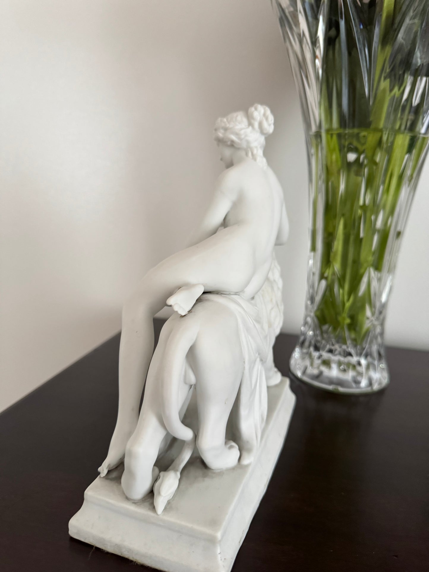 Extremely Rare Antique Sculpture Of “UNA & The LION” Rarity Find Mythical Figure