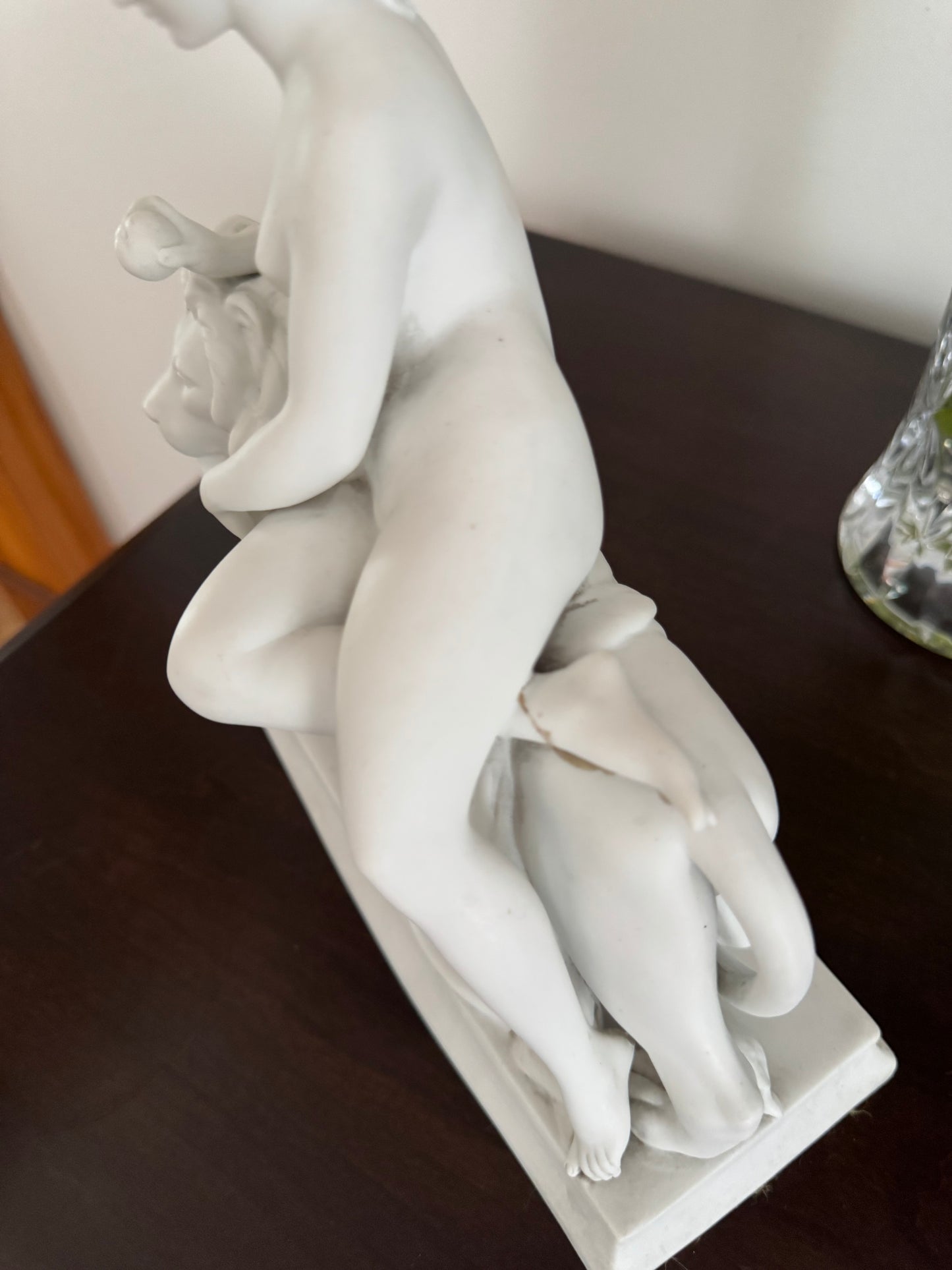 Extremely Rare Antique Sculpture Of “UNA & The LION” Rarity Find Mythical Figure