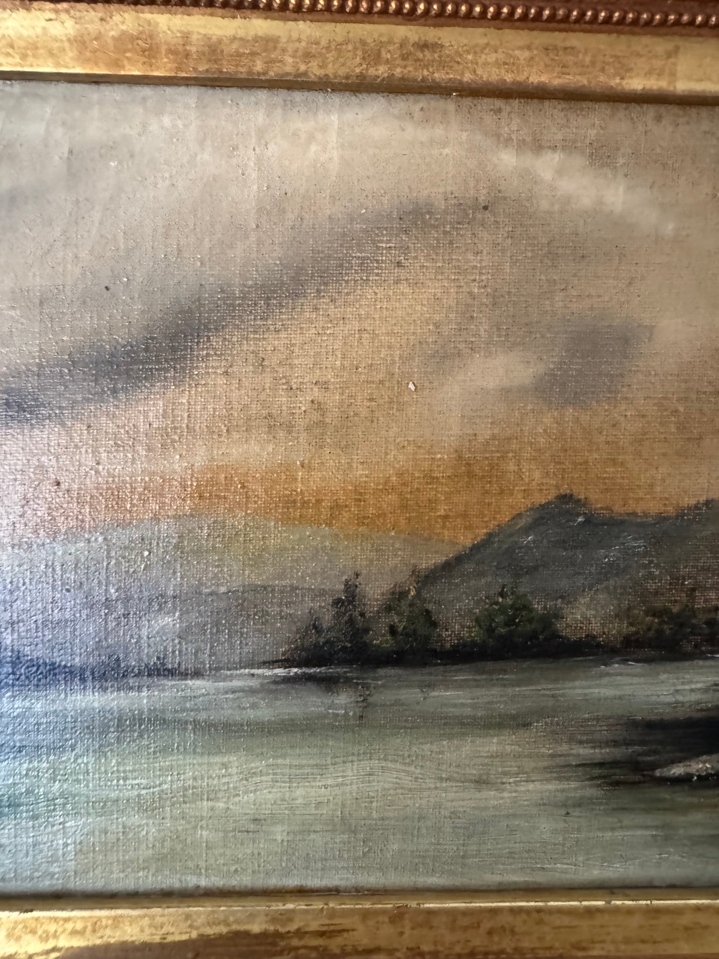 Oil Painting, Original Frame, Landscape. OOAK, Excellent Frame Construction.