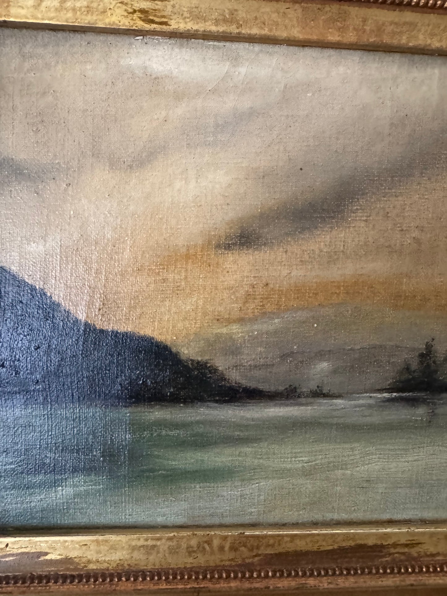 Oil Painting, Original Frame, Landscape. OOAK, Excellent Frame Construction.