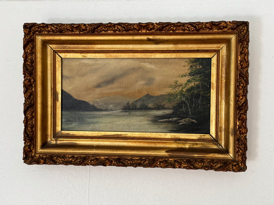 Oil Painting, Original Frame, Landscape. OOAK, Excellent Frame Construction.