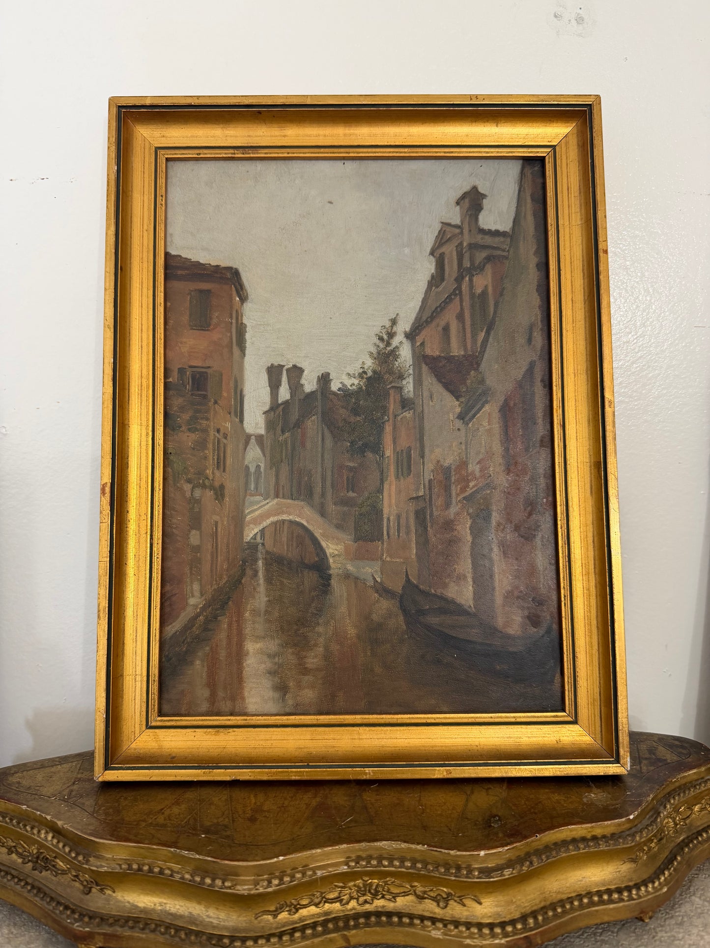 Beautiful Venice, Painting Vintage Oil Painting
