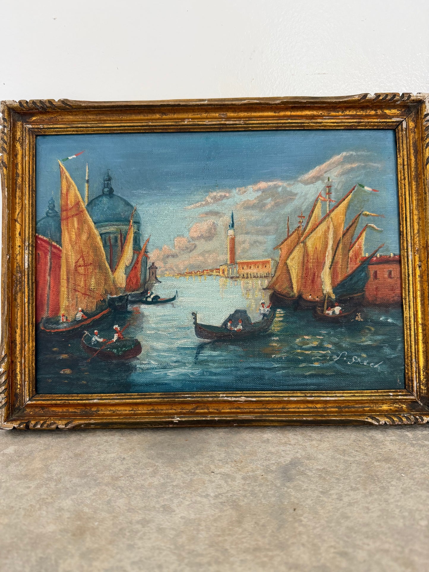 Set of Vibrant Paintings of Venice