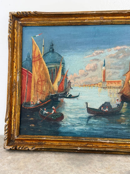 Set of Vibrant Paintings of Venice