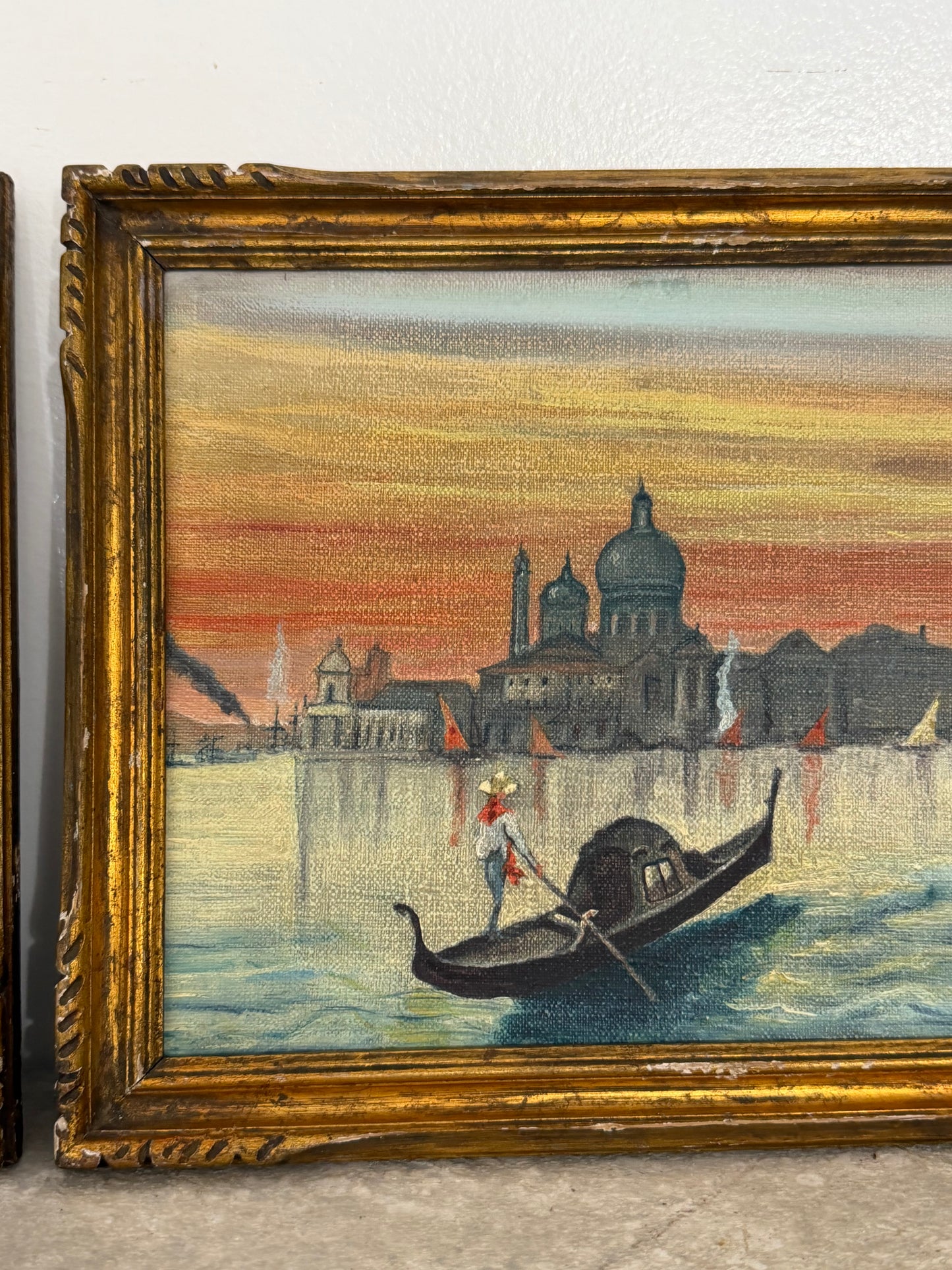 Set of Vibrant Paintings of Venice