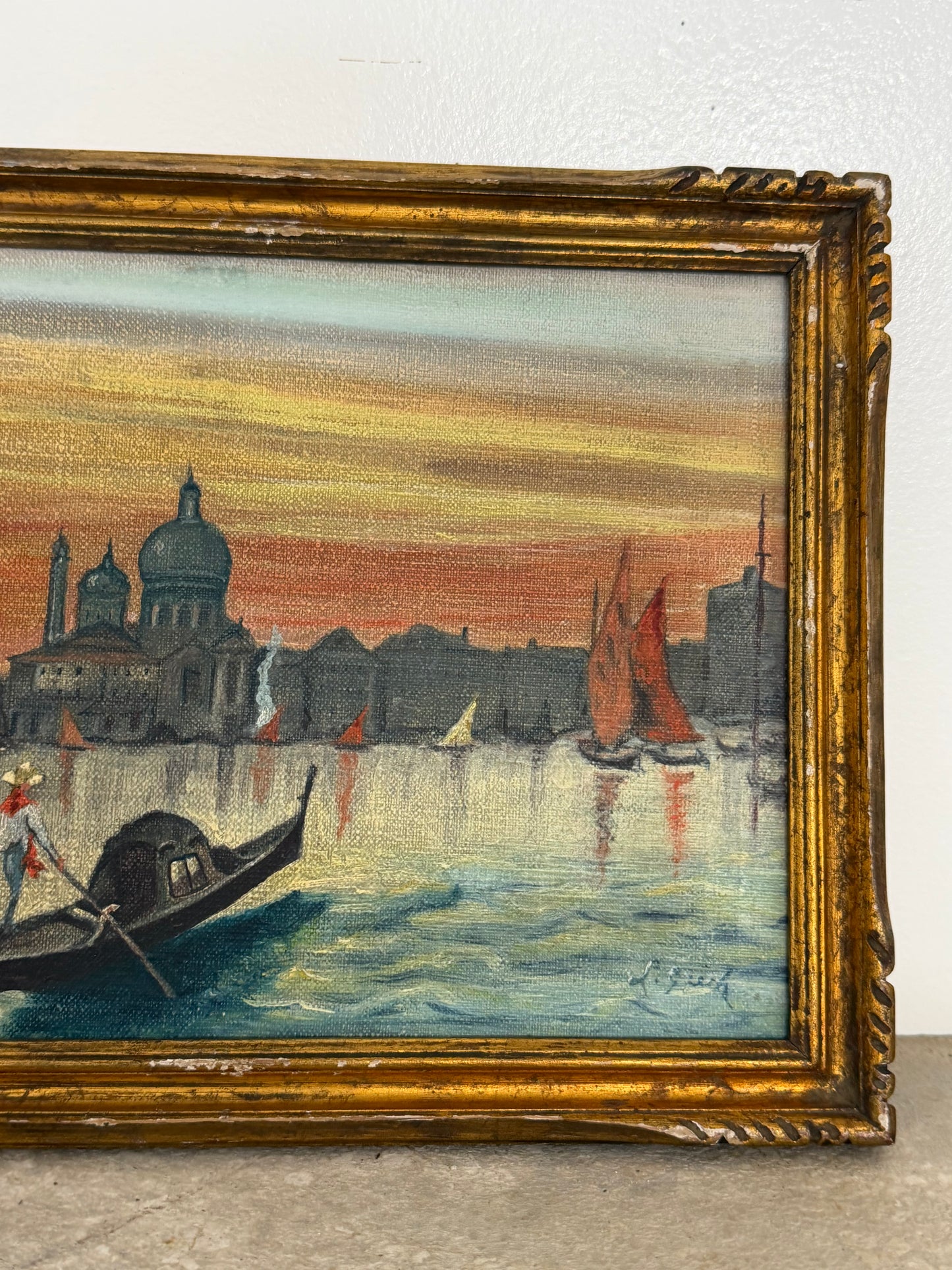 Set of Vibrant Paintings of Venice