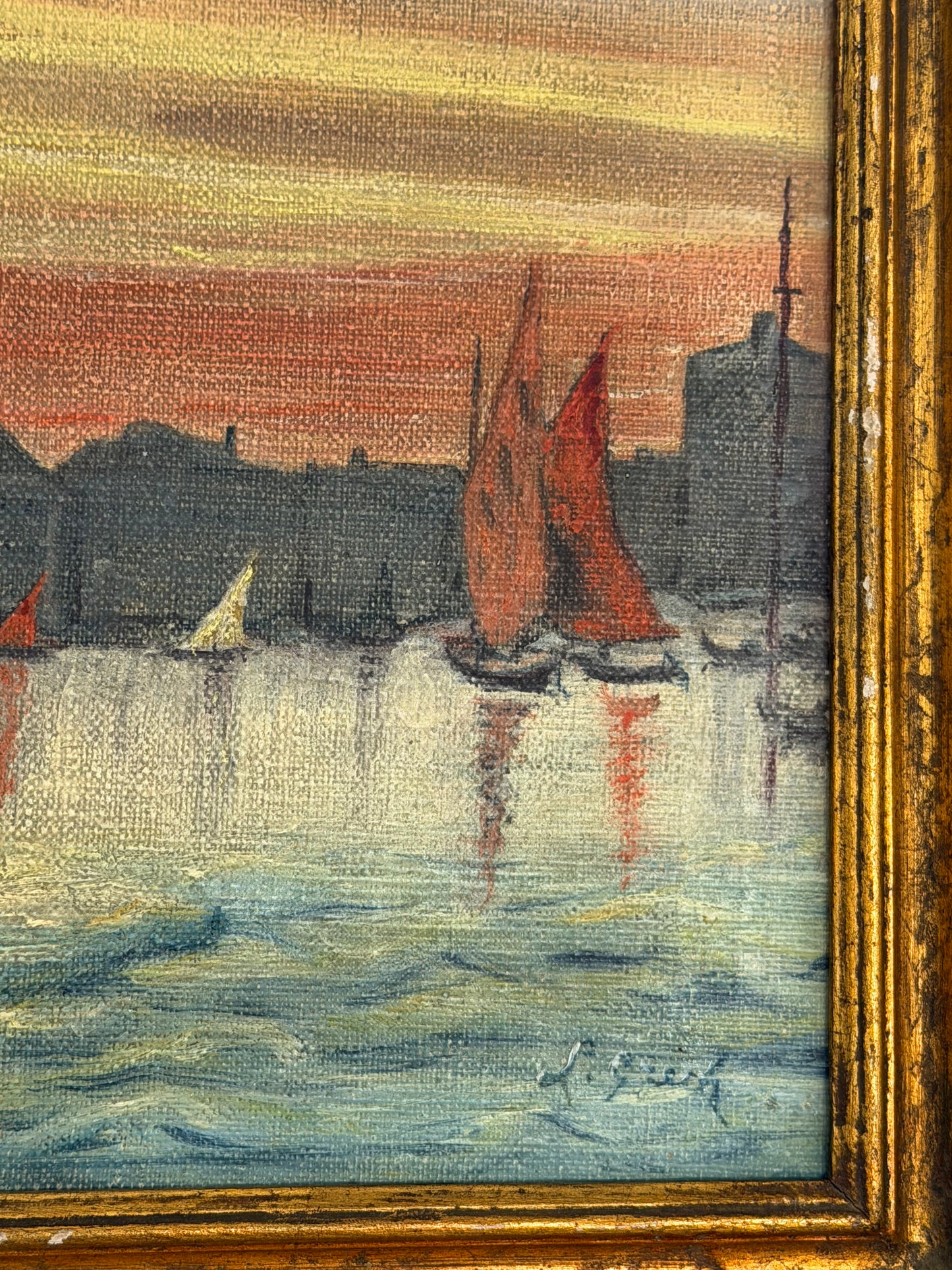 Set of Vibrant Paintings of Venice